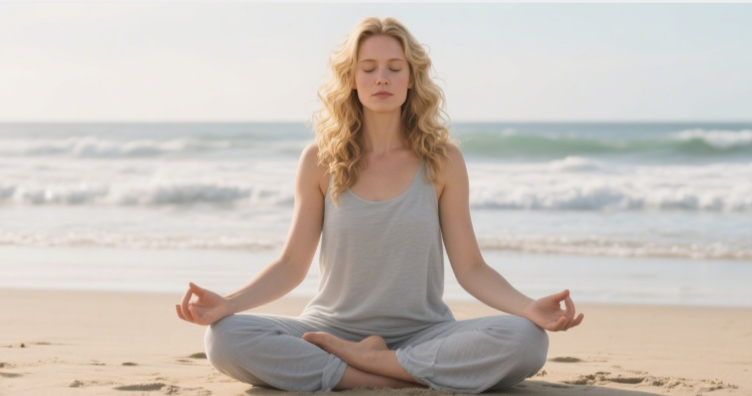 Women in different yoga scenes expressing companionship and growth